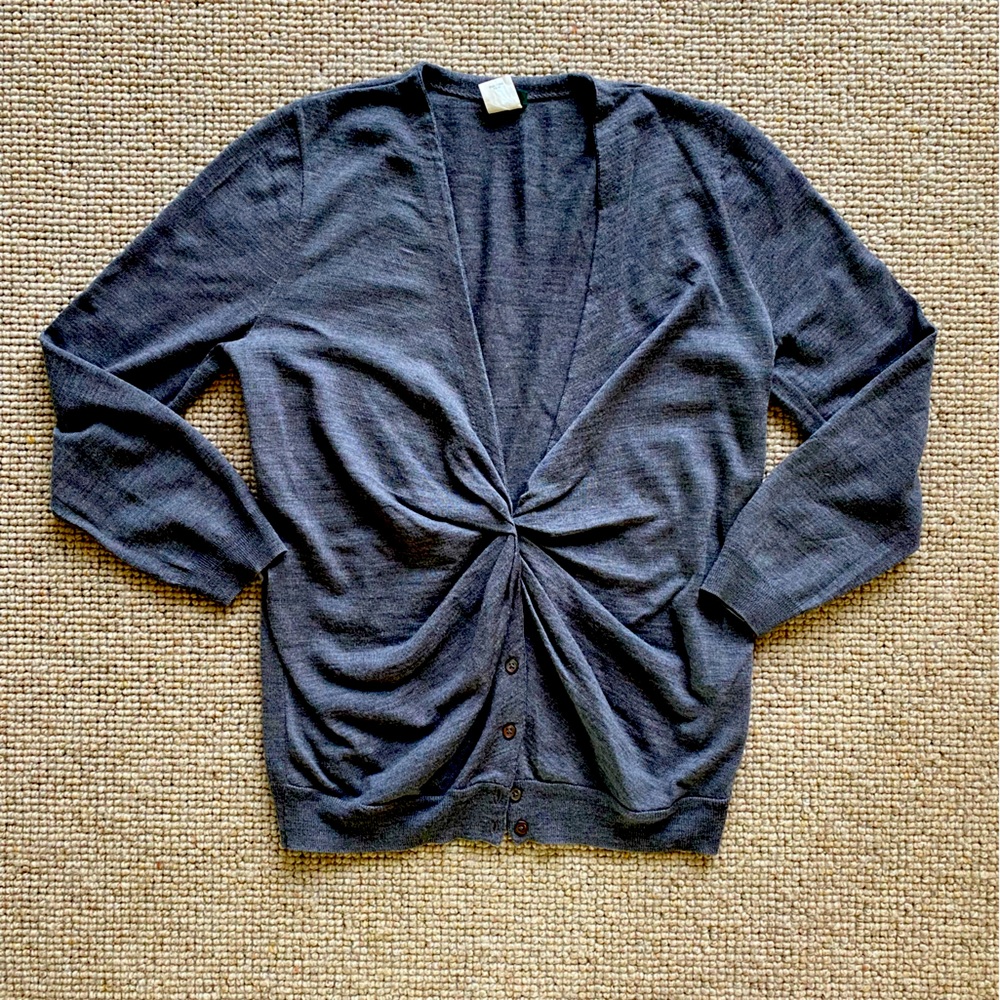 J Crew Twist Front Cardigan